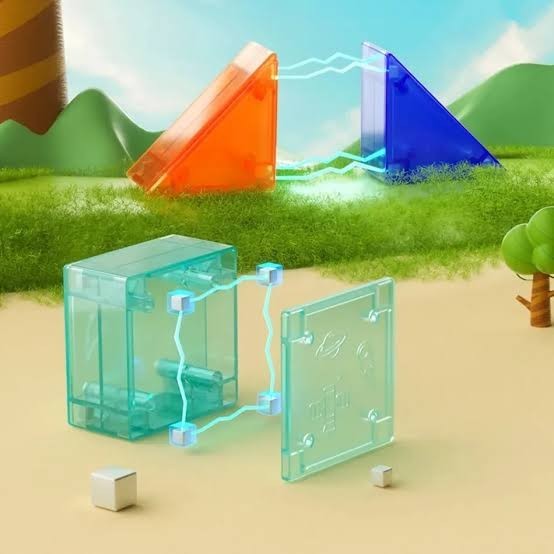 Puzzle 3D Qiyi Tangram Magnetic Transparant Original