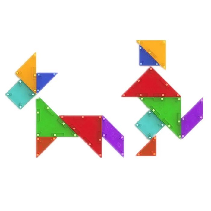 Puzzle 3D Qiyi Tangram Magnetic Transparant Original