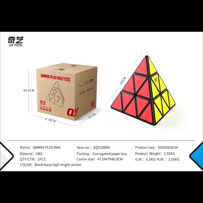 Cube Pyraminx Qiyi Qiming plus max 56cm Blackbase Original