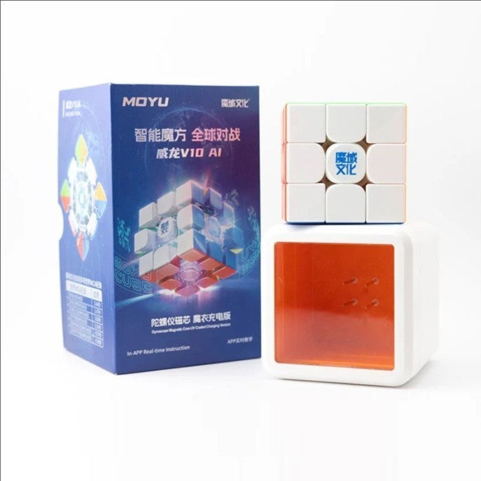 Cube 3x3 Moyu Weilong V10 AI Smart cube Stickerless Original - FROSTED