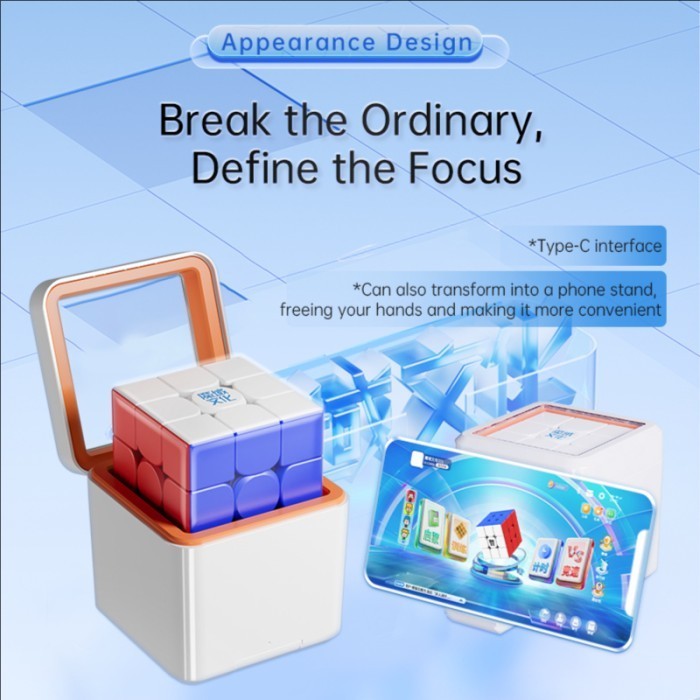 Cube 3x3 Moyu Weilong V10 AI Smart cube Stickerless Original - FROSTED