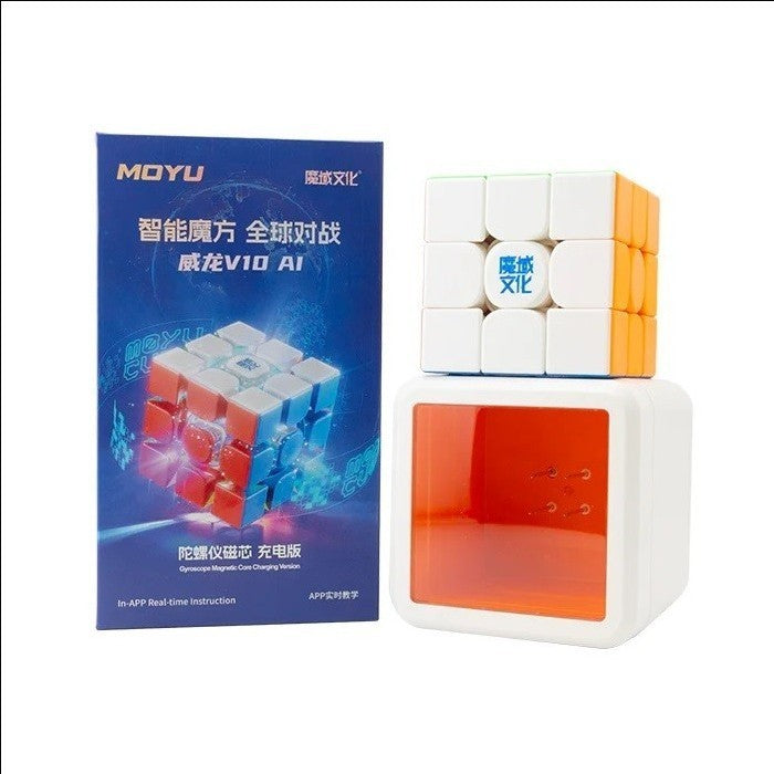Cube 3x3 Moyu Weilong V10 AI Smart cube Stickerless Original - FROSTED