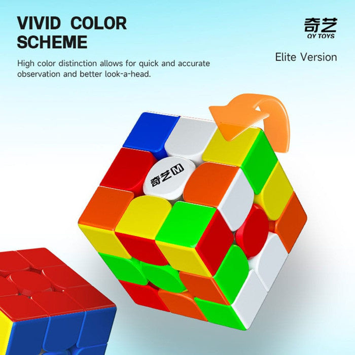 Cube 3x3 Qiyi M pro elite 3x3 Stickerless Original