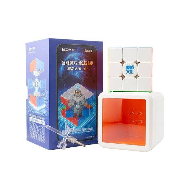 Cube 3x3 Moyu Weilong V10 AI Smart cube Stickerless Original - FROSTED