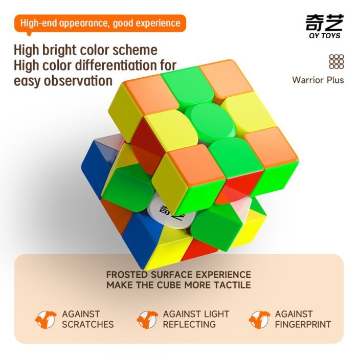 Cube 3x3 Qiyi warrior Plus 18 cm Stickerless Original