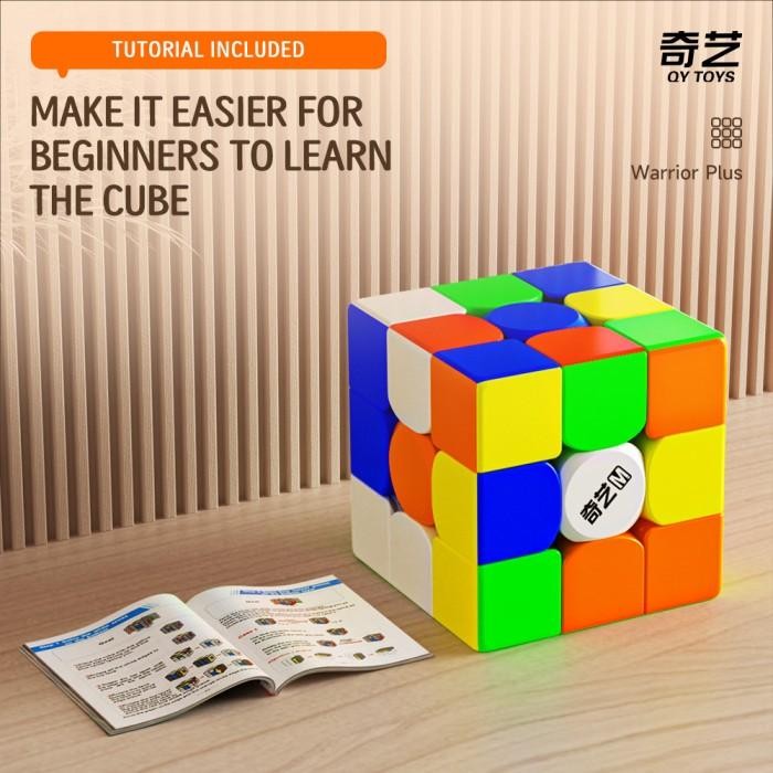 Cube 3x3 Qiyi Warrior Plus M 3x3 18.8cm  Stickerless Original
