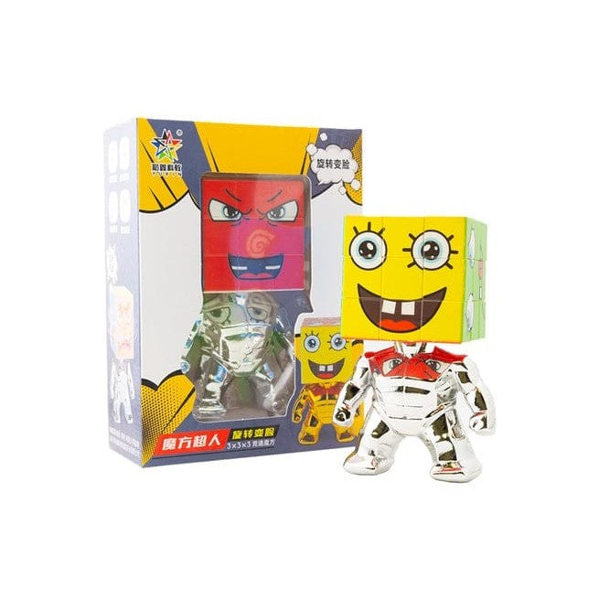 Cube 3x3 Yuxin Super hero 3x3 5,6 cm  Magnetic Silver Original