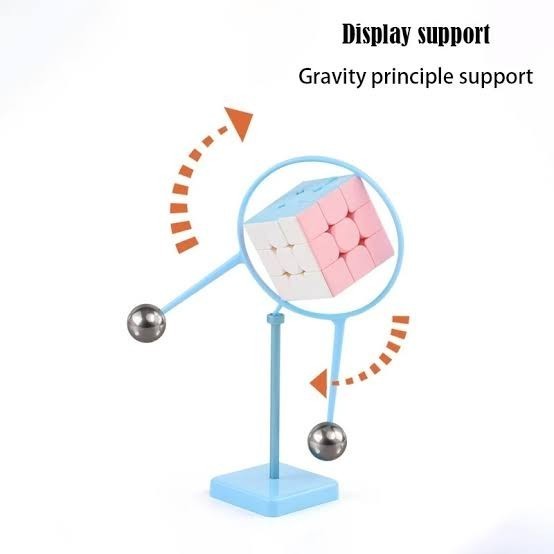 Gravity Cube Display Bracket Blue / White Original - WHITE