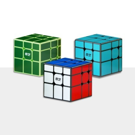 Cube 3x3 Qiyi Mirror 3x3 Tiled Stickerless Original - STICKERLESS, STANDAR