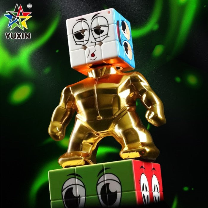Cube 3x3 Yuxin Super hero Mini 3x3 3,5 cm Stickerless Gold Original