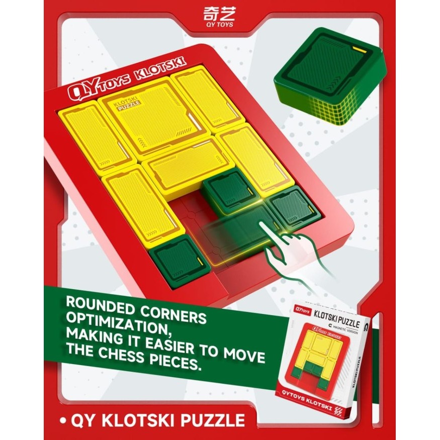 Qiyi Klotski Puzzle Magnetic Red Original