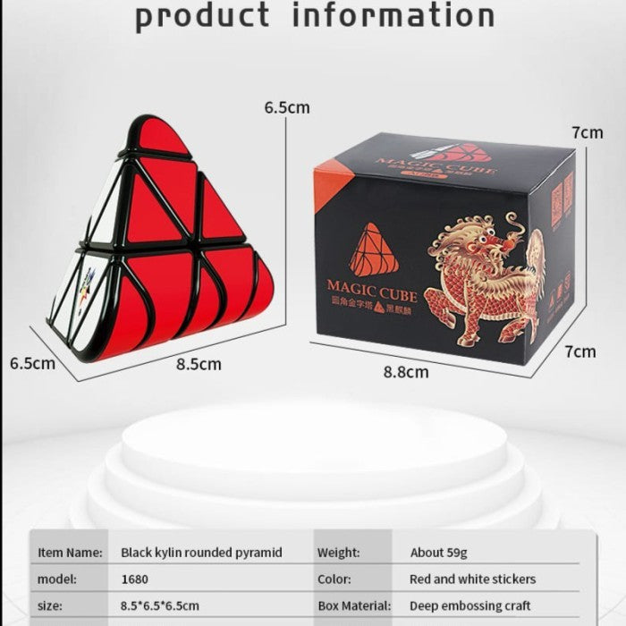 Cube Pyraminx  Yuxin Rounded Pyramid Blackbase Original