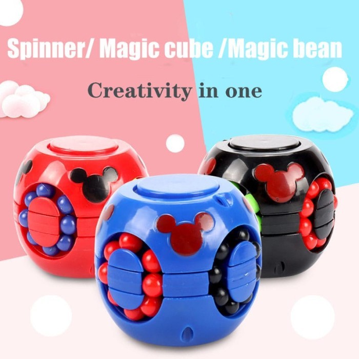 Magical Bean Spinner Red/Black/Blue Original - RED