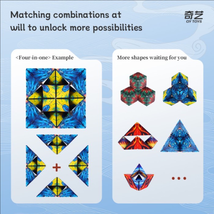 Qiyi Magnetic Folding Shape Shifting Folding Phoenix/Peacock Original - PHOENIX