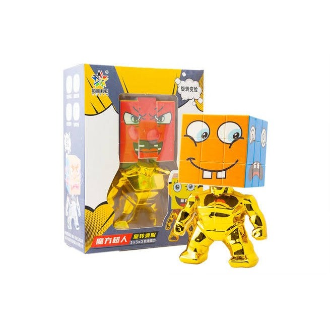 Cube 3x3 Yuxin Super hero Mini 3x3 3,5 cm Stickerless Gold Original