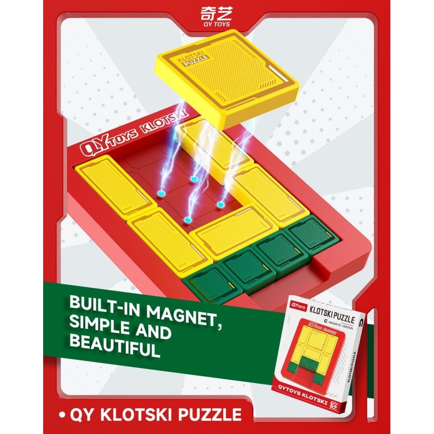 Qiyi Klotski Puzzle Magnetic Red Original