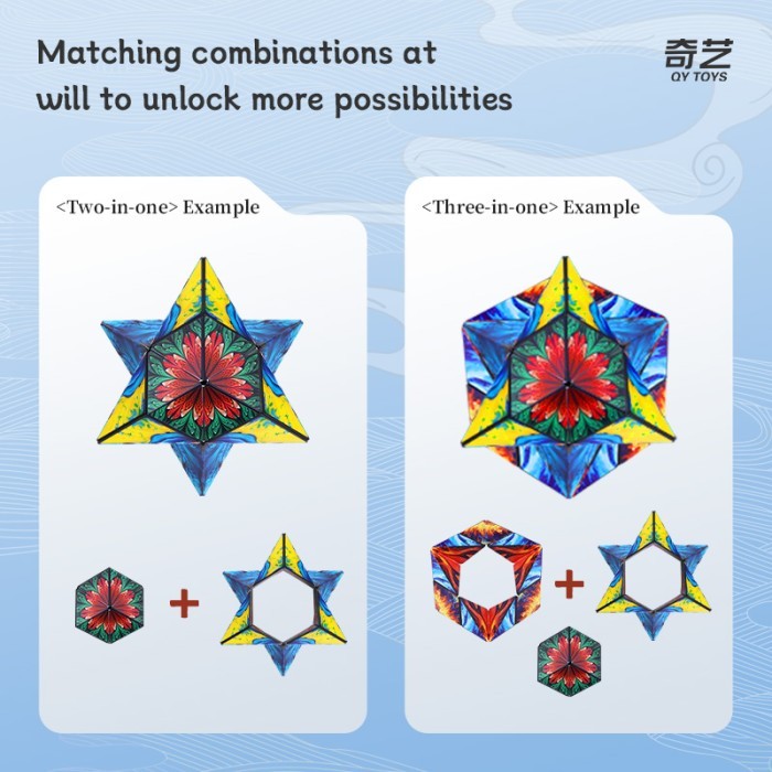 Qiyi Magnetic Folding Shape Shifting Folding Phoenix/Peacock Original - PHOENIX