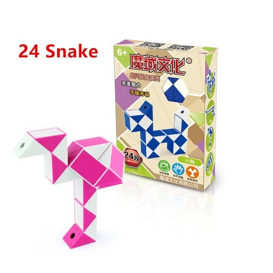 Cube snake moyu snake 24 Red/Pink/Orange Original - Orange