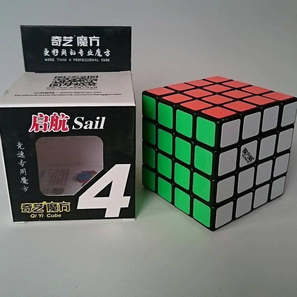 Cube 4x4 Qiyi Sail 4x4 black base