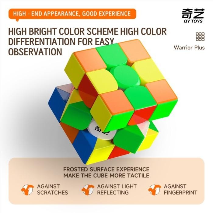 Cube  Qiyi Warrior Plus M 3x3 18.8cm  Stickerless Original