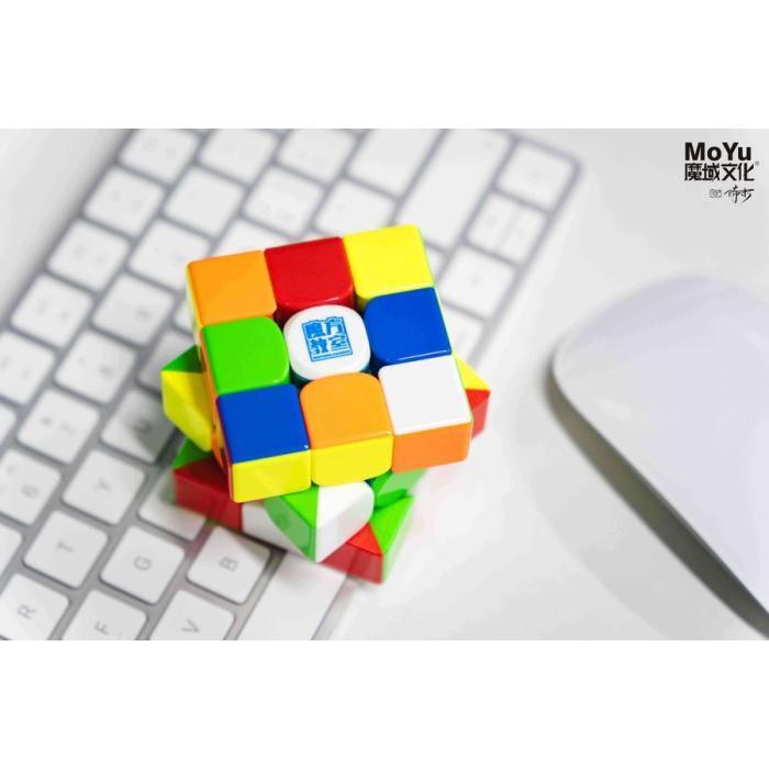 Cube 3x3 Cube Moyu Rs3m V5 Ballcore UV + CASE ROBOT