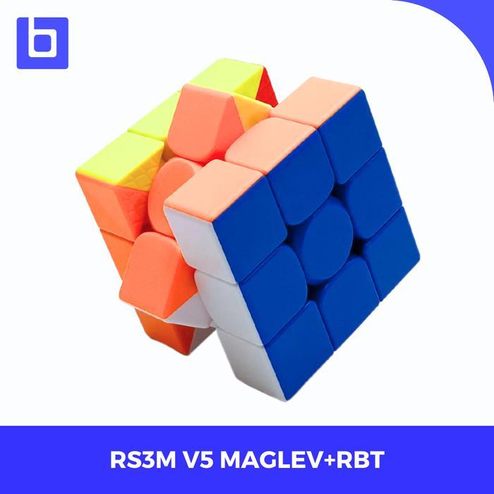 Cube 3x3 Moyu Rs3m V5 Maglev + Robot Case